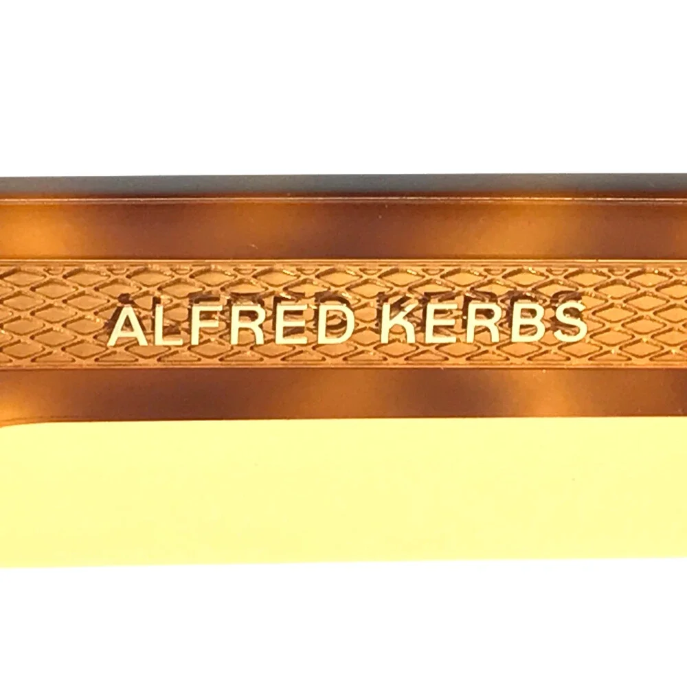 Alfred Kerbs Sunglasses MARTINA HV Havana Square Frames w/ Gradient Blue Lenses